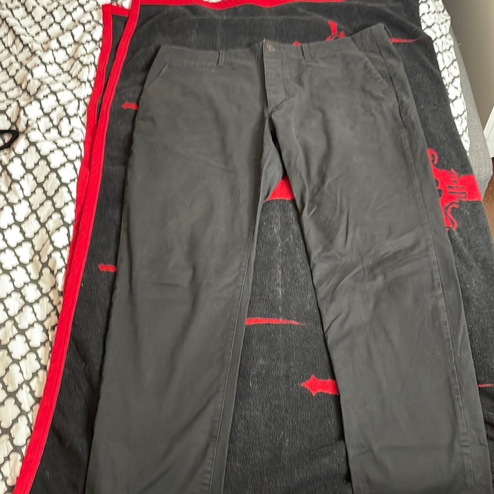 Jack and Jones black chinos.